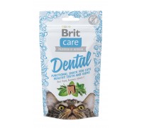 Функциональные лакомства Brit Care Dental с индейкой для котов, 50г..