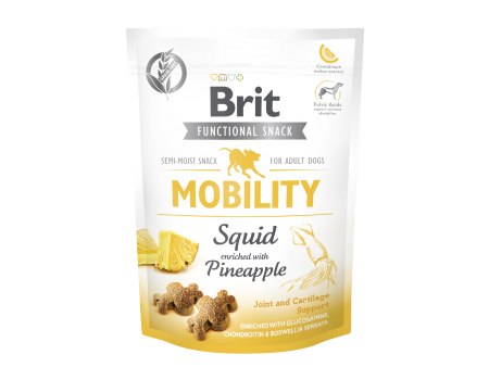 Функциональные лакомство Brit Care Mobility, для собак, кальмар с ананасом, 150 г