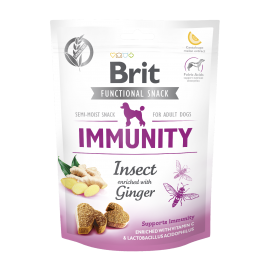 Функціональні ласощі Brit Care Immunity, для собак, комахи з імбиром, ..