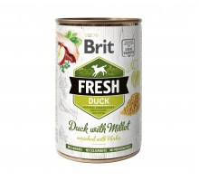Консерва Brit Fresh Duck / Millet, для собак, з качкою і пшоном, 400 г..