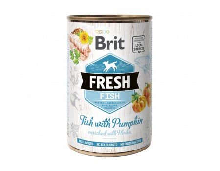 Brit Fresh Fish/Pumpkin k 400g рыба,тыква для собак