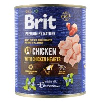 Brit Premium влажный корм для собак с курицей и куриным сердцем 0,8 кг*