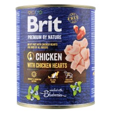 Brit Premium влажный корм для собак с курицей и куриным сердцем 0,8 кг*