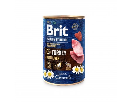 Brit Premium влажный корм для собак с индейкой и индюшиной печенью 0,4 кг