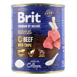Brit Premium вологий корм для собак з яловичиною та трібухами 0,8 кг..