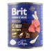 Brit Premium влажный корм для собак с говядиной и требухами 0,8 кг