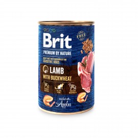Brit Premium влажный корм для собак с ягненком и гречкой 0,4 кг..