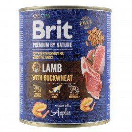 Brit Premium влажный корм для собак с ягненком и гречкой 0,8 кг..
