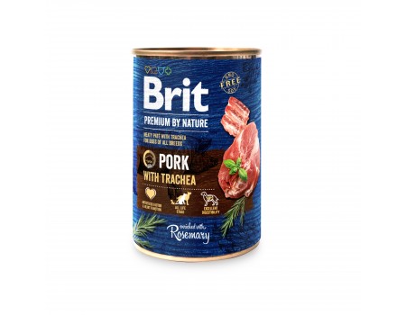 Brit Premium вологий корм для собак зі свининою та свинячою трахеєю 0,4 кг