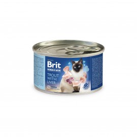 Brit Premium by Nature Cat k 200g форель с печенью..