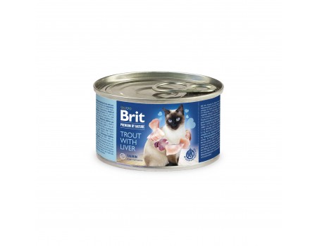 Brit Premium by Nature Cat k 200g форель із печінкою