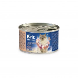 Brit Premium by Nature Cat k 200g курица с рисом..