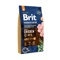 Сухой корм для взрослых собак средних пород Brit Premium Dog Adult M с курицей, 8 кг