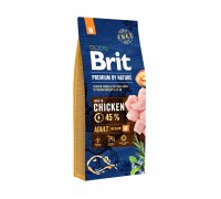 Сухой корм для взрослых собак средних пород Brit Premium Dog Adult M с..
