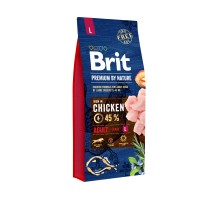 Сухой корм для взрослых собак крупных пород Brit Premium Dog Adult L с..