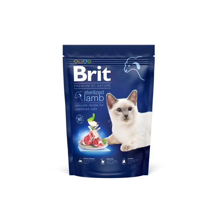 Brit Premium Cat Sterilised для стерилизованных кошек и кастрированных котов