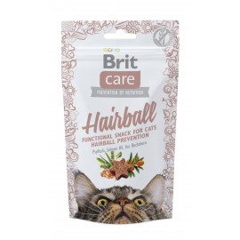 Функціональні ласощі Brit Care Hairball з качкою д/котів, 50г..