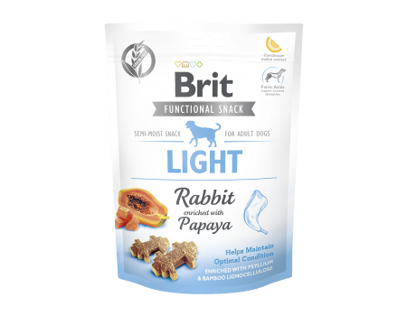 Функціональні ласощі Brit Care Light, для собак, кролик з папайей, 150 г