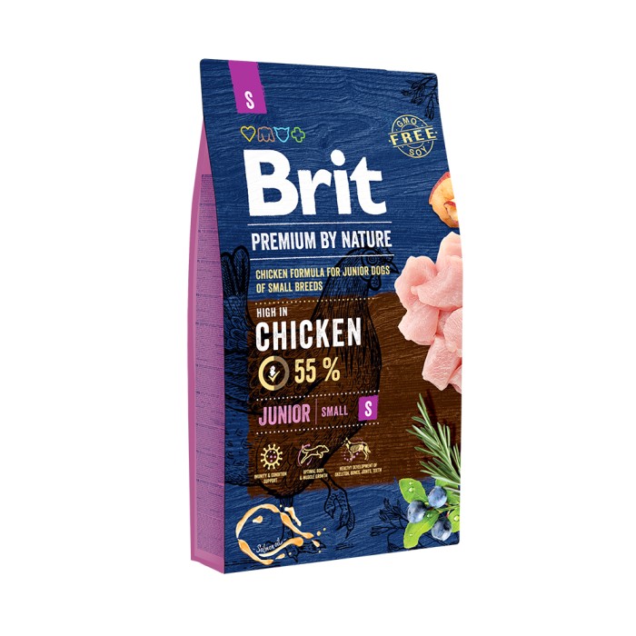 Brit Premium Dog Junior S для цуценят та молодих собак маленьких порід 8 кг