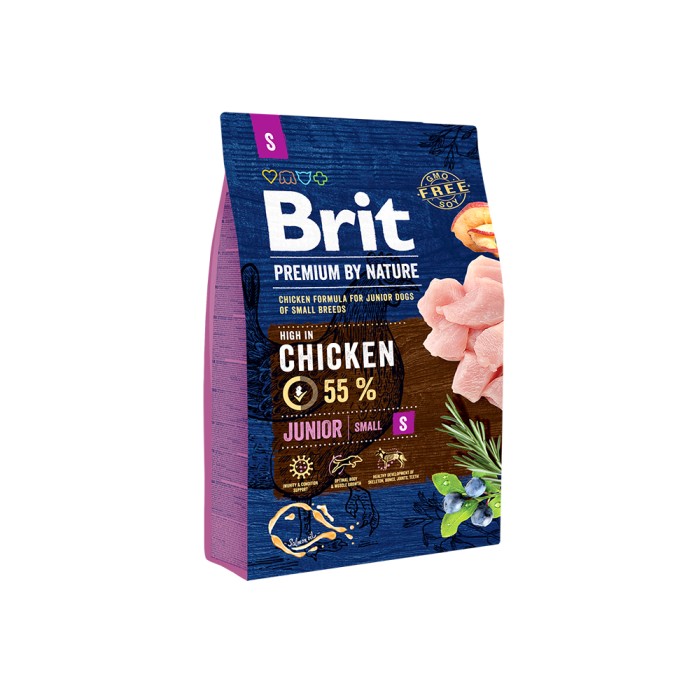 Brit Premium Dog Junior S для цуценят та молодих собак маленьких порід 3 кг