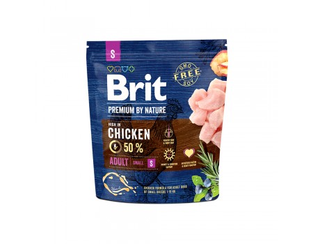 Brit Premium Dog Adult S для дорослих собак маленьких порід 1 кг