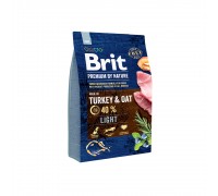 Brit Premium Light для собак с избыточным весом 3 кг..