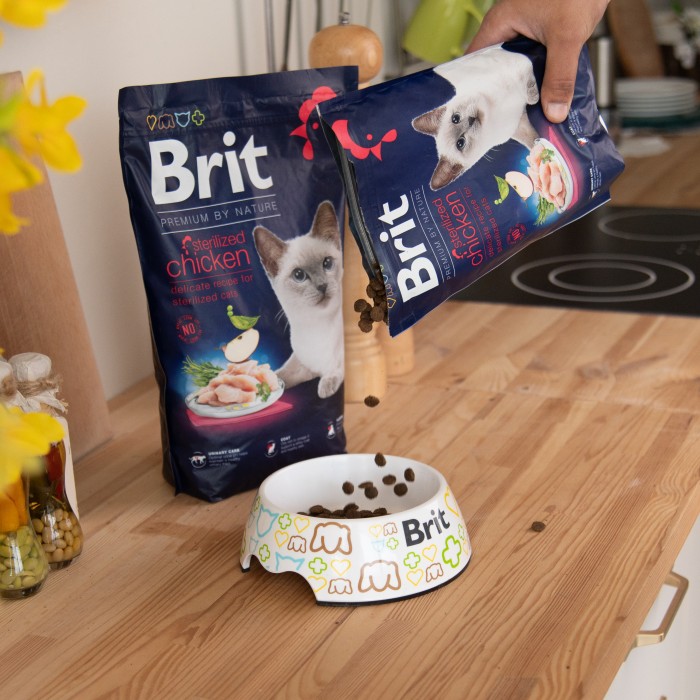 Brit Premium Cat Sterilised для стерилізованих кішок та кастрованих котів