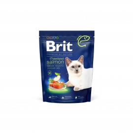 Brit Premium by Nature Cat Sterilised Salmon Сухий корм для стерилізованих котів 300 г (лосось)