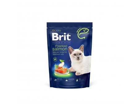Brit Premium by Nature Cat Sterilised Salmon Сухий корм для стерилізованих котів 800 г (лосось)