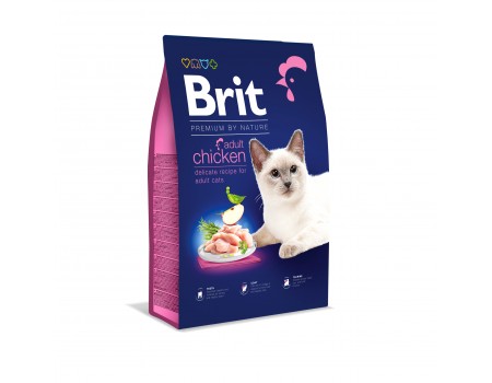 Brit Premium by Nature Cat Adult Chicken Сухой корм для котов  8 кг (курица)