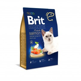 Brit Premium by Nature Cat Adult Salmon Сухой корм для котов  8 кг (ло..