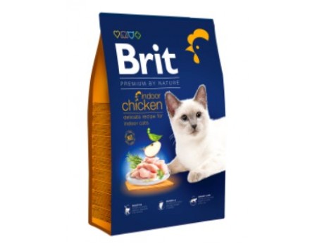Brit Premium Cat Indoor для домашних кошек 8 кг