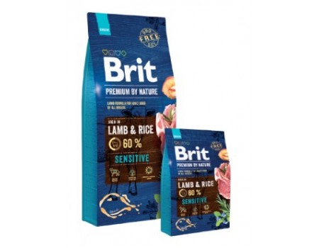 Brit Premium Dog Sensitive Lamb & Rice с ягненком и рисом для собак всех пород 8 кг