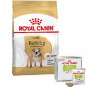 Сухой корм ROYAL CANIN BULLDOG ADULT 12 kg + лакомство EDUC 30 шт...