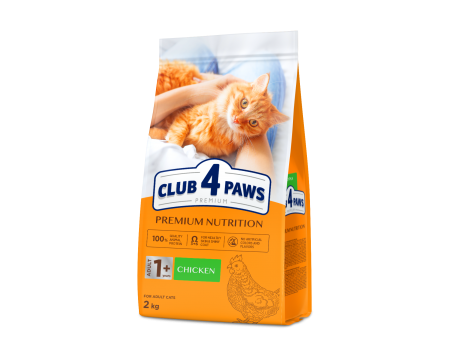 Club 4 Paws Premium "Курка" Корм для дорослих котів, 2 кг