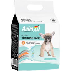 Пеленки AnimAll Puppy Training Pads 60×45 см, 10 штук