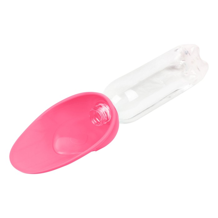 Поїлка-насадка на пляшку WAUDOG Silicone, 165х90 мм, рожевий