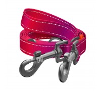 Поводок-перестежка для собак WAUDOG Nylon Mono, светоотражающий, М, Ш ..