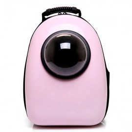 Рюкзак-переноска с иллюминатором 32х42х29 см, пластик, розовый..