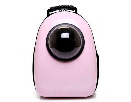 Рюкзак-переноска с иллюминатором 32х42х29 см, пластик, розовый