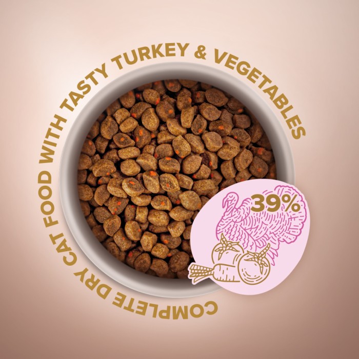 Сухой корм Club 4 Paws (Клуб 4 лапы) Selection Turkey & Vegetable, для взрослых кошек, с индейкой и овощами, 1.5 кг