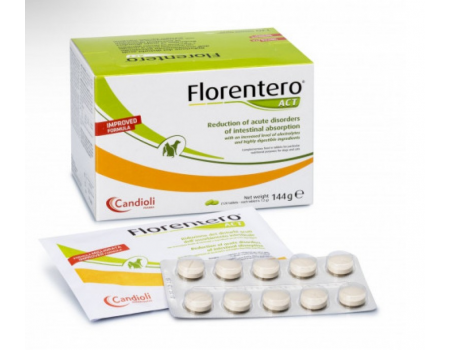 Candioli Florentero ACT таблетки для нормалізації шлунково-кишкового тракту у котів та собак, 10 таб.