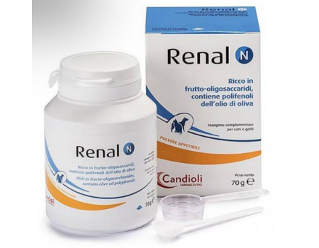 Candioli Renal N порошок при хронической почечной недостаточности для котов и собак, 70 г