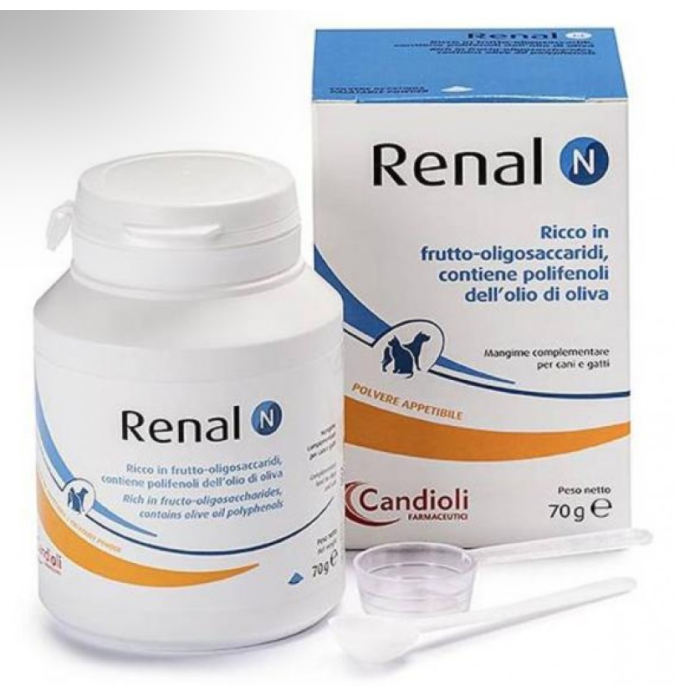 Candioli Renal N порошок при хронічній нирковій недостатності для котів та собак, 70 г