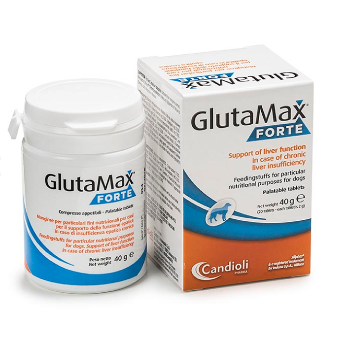 Candioli GlutaMax Forte Кандіолі Глютамакс форте для підтримки функцій печінки собак, 10 табл