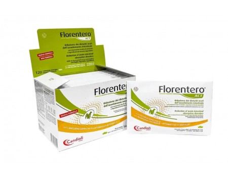 Candioli Florentero ACT таблетки для нормалізації шлунково-кишкового тракту у котів та собак, 10 таб.