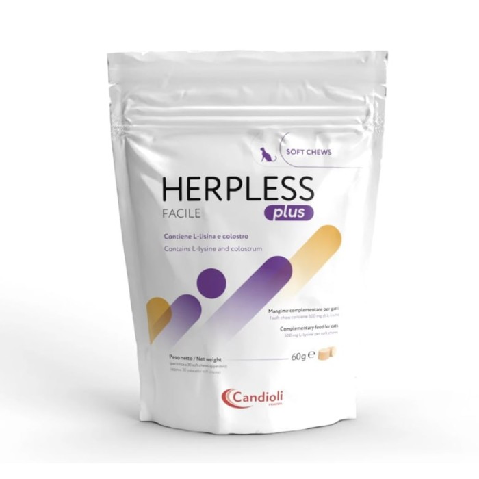 Candioli HERPLESS FACILE противірусні таблетки для котів 60 г (30 табл)