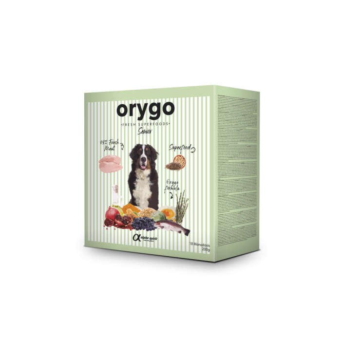 Напіввологий корм Orygo Senior, для літніх собак, Оріго Сеньйор, 3.6 кг 