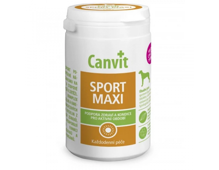 Таблетки Canvit Sport Maxi, вітамінний комплекс для дорослих собак великих порід, 230 г