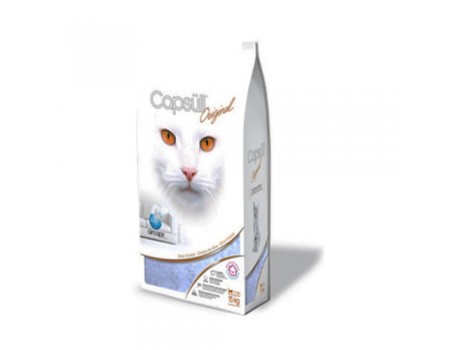 Capsull Original (baby powder) КАПСУЛ ОРИДЖИНАЛ кварцевый наполнитель для туалетов кошек, кристаллы 1-8 мм, для всех котов , 15 кг.